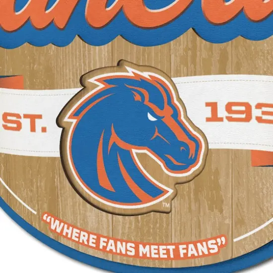 NCAA Fan Cave Sign Boise State Broncos {6}