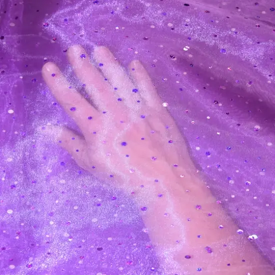 Feldman Purple Dots Organza {4}