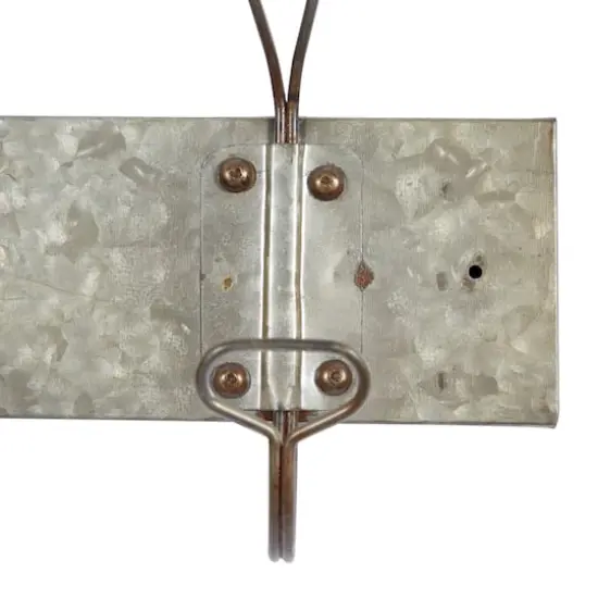 Gray Metal Vintage Wall Hook, 11" x 18" x 4" {5}