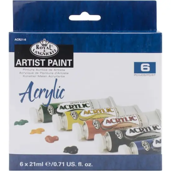 Royal & Langnickel&reg; 6 Color Acrylic Paint Set {3}