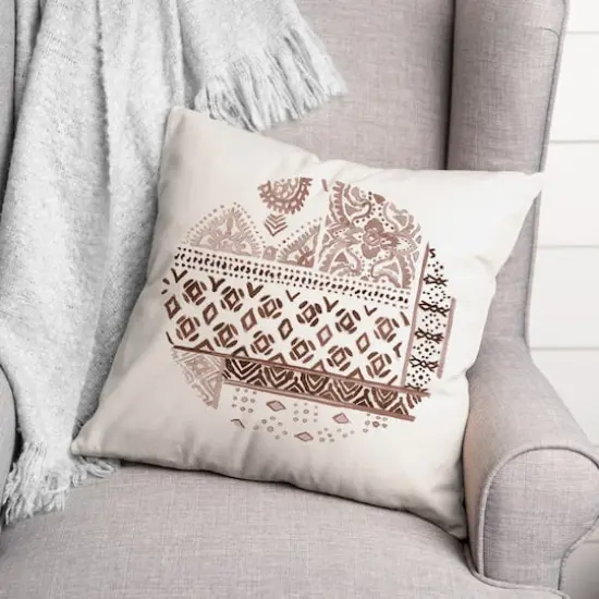 Circle Fall Pattern Throw Pillow {3}