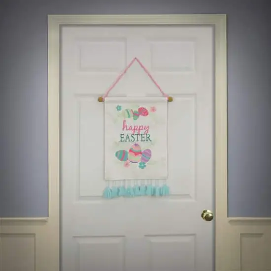 19'' Happy Easter with Eggs Banner {4}