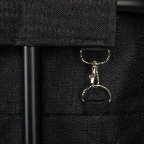 Household Essentials 2-Bag Rolling Laundry Sorter Black {6}