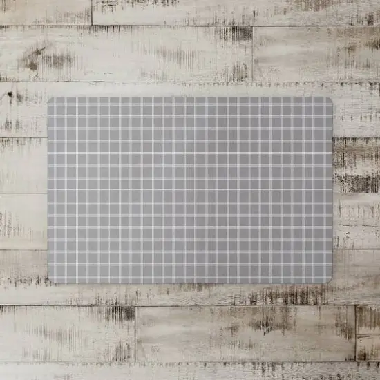 White Lines on Gray Floor Mat {3}