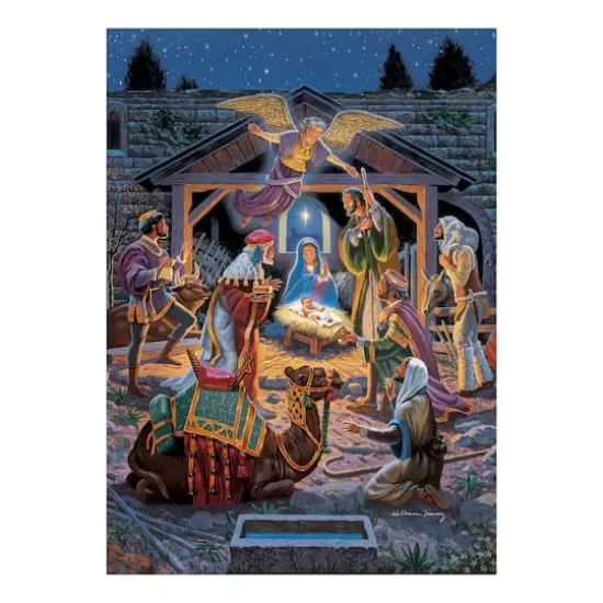 Holy Night 500 Piece Holiday Glitter Puzzle {3}