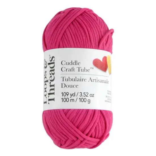 Cuddle Craft Tube&trade; Yarn by Loops & Threads&reg; Posh Pink {1}