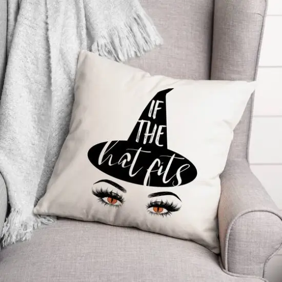 If The Hat Fits Throw Pillow {3}