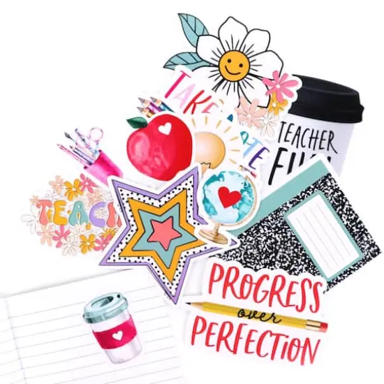 Vinyl Diecut Teacher Sticker Set by Recollections&trade; {3}