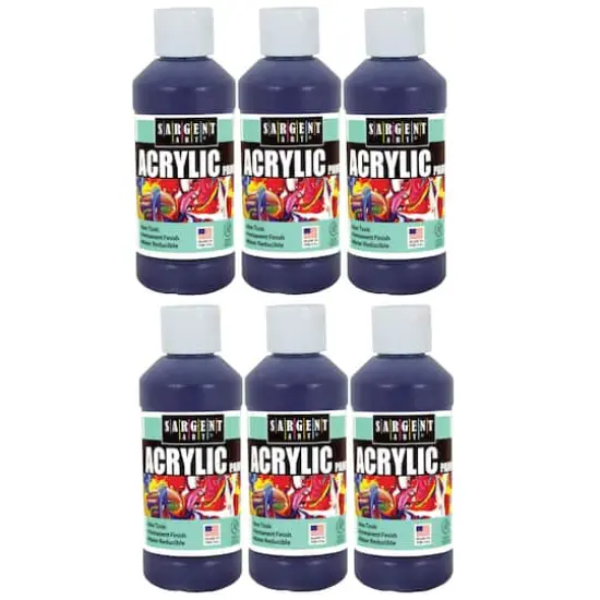 Sargent Art&reg; 8oz. Acrylic Paint, 6ct. Violet {1}