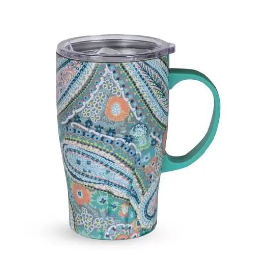 Vera Bradley&reg; 18oz. Citrus Paisley Stainless Steel Mug {1}