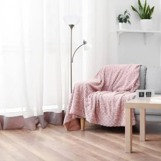 Creekwood Home Essentix 71.5" 2 Light Metal Floor Lamp Brushed Nickel {6}