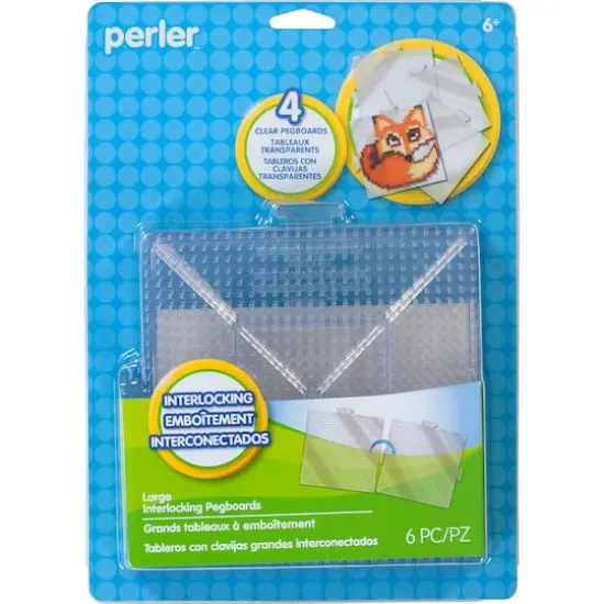 Perler&reg; Large Interlocking Pegboard Set, 4ct. {6}