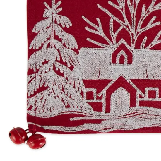 DII&reg; 70" Santa's Sleigh Embroidered Table Runner {5}