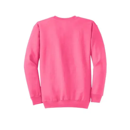 Port & Company&reg; Core Fleece Crewneck Sweatshirt Neon Pink {5}