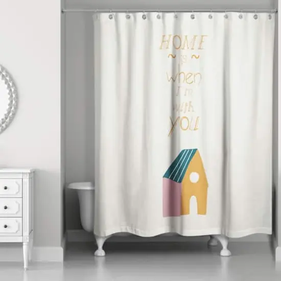 Home is with You Shower Curtain {3}