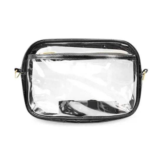Black Lined Clear Toaster Bag by Make Market&reg; {4}