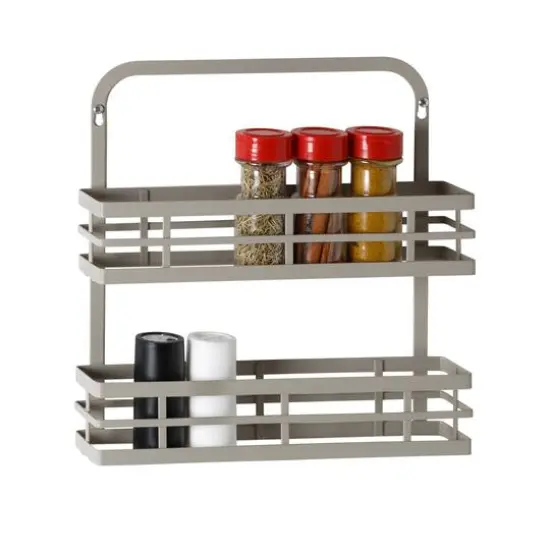 Honey Can Do Gray Cabinet Door Spice Rack {1}