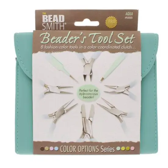 The Beadsmith&reg; Beader's Tool Set Aqua {6}
