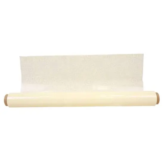 JAM Paper Victorian Lace Floral Cello Bouquet Wrap, 20" x 100ft. Cream {1}