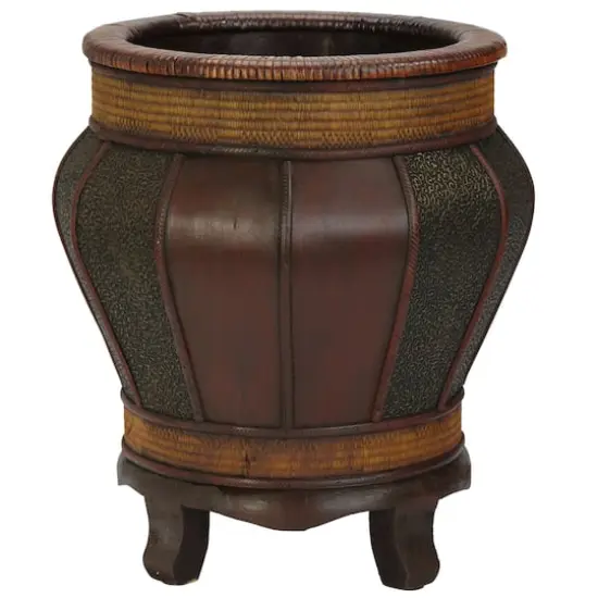 Decorative Wood Panel Planters (Set of 2) {4}