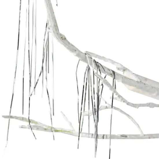 18" Silver Tinsel Icicle Strands, 1000ct. {7}