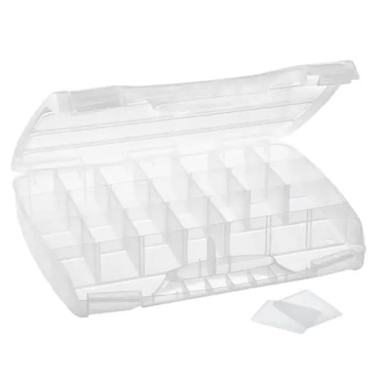 Large Adjustable Compartment Bead Storage Box with Handle by Bead Landing&trade; {1}