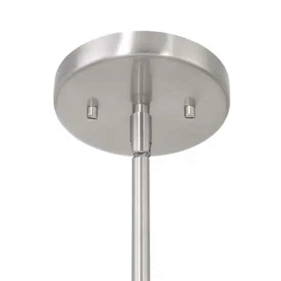 Hello Honey® Arte Black & Nickel Industrial Metal 2-Tone Ceiling Light {3}