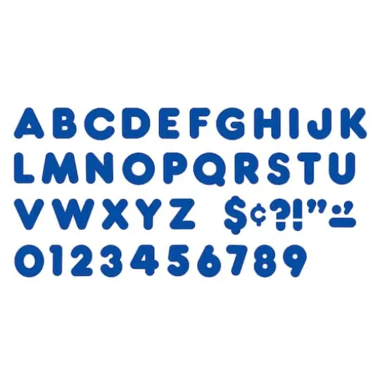 4" Casual Uppercase Ready Letters&reg; Royal Blue {3}
