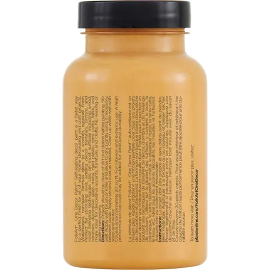 FolkArt&reg; One D&eacute;cor Paint&trade;, 8oz. Golden Yellow {4}