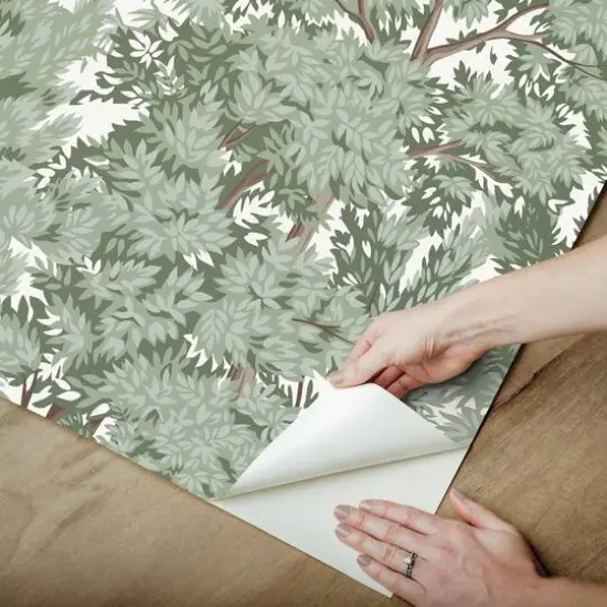 RoomMates Ardian Green Peel & Stick Wallpaper {6}