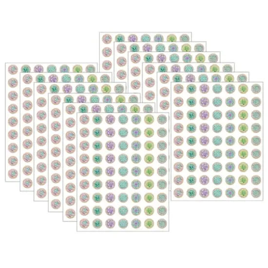 Teacher Created Resources Mini Rustic Bloom Stickers, 12 Packs of 378 {1}