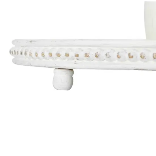 Hello Honey&reg; 24.8" White 3-Tier Decorative Wood Tray {3}