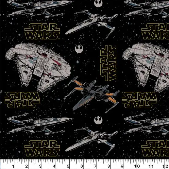 Camelot Fabrics Star Wars Ships Cotton Precut, 4ct. {4}