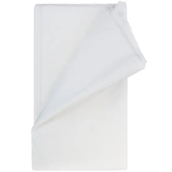 JAM Paper White Rectangular Plastic Lined Table Cover, 54" x 108"  {3}