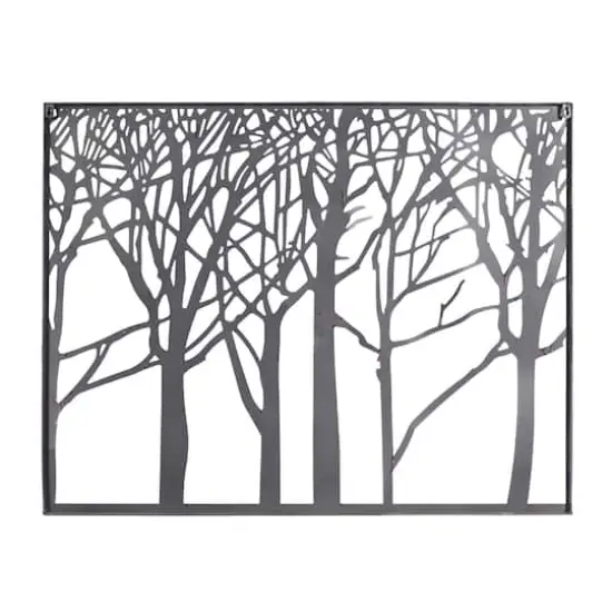 Black Metal Modern Trees Wall D&eacute;cor {4}
