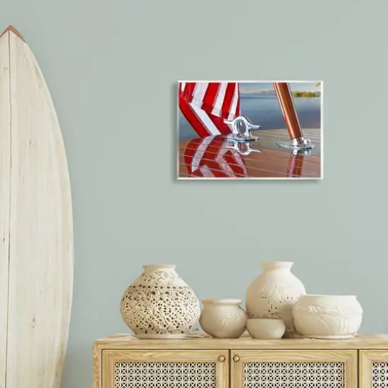 Stupell Industries Flag On Boat Hull Wall Plaque Art {3}