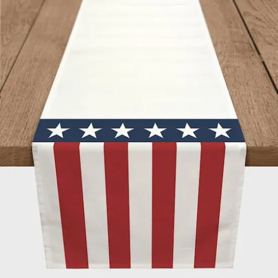 90" Stars & Stripes Poly Twill Runner {3}