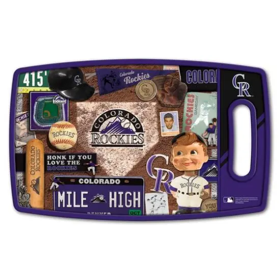 MLB Retro Series Cutting Board Colorado Rockies {1}