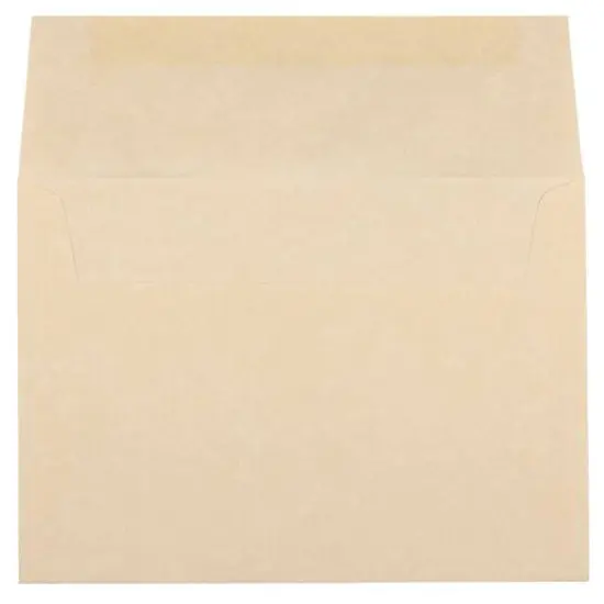 JAM Paper A7 Parchment Invitation Envelopes, 50ct. Brown {4}