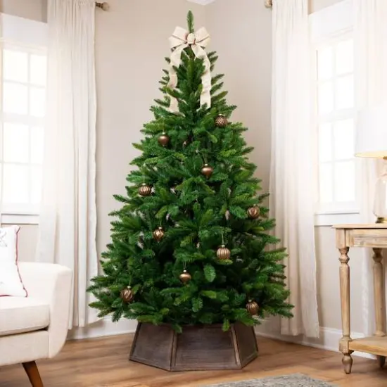 7ft. Unlit McKenzie Fir Artificial Christmas Tree {3}