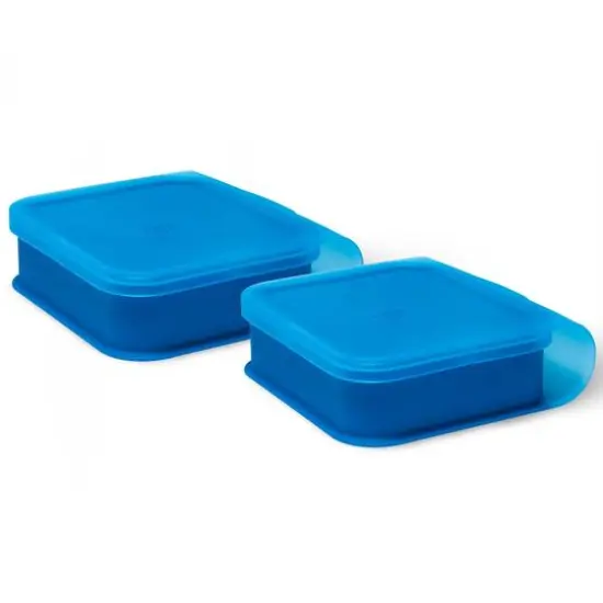 Silipint&reg; Sandwich Size Silicone Go Go Bowls, 2ct. Deep Pool {2}