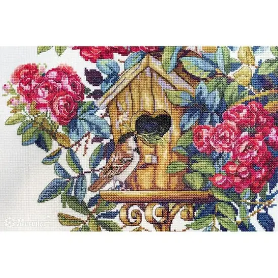 Merejka Rose Bush Counted Cross Stitch Kit {3}