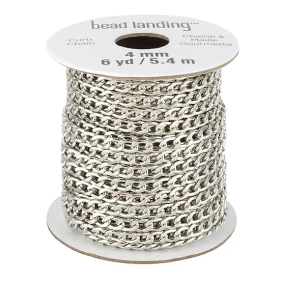 6yd. Rhodium Chain Spool by Bead Landing&trade; {1}