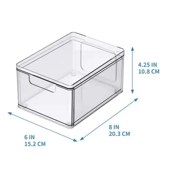 Clear Stackable Storage Drawer by Simply Tidy&reg; {6}