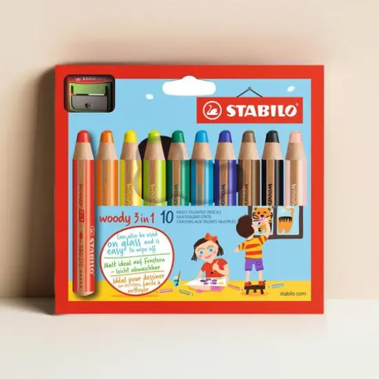 STABILO Woody 3-in-1 Set, 10 Colors {1}