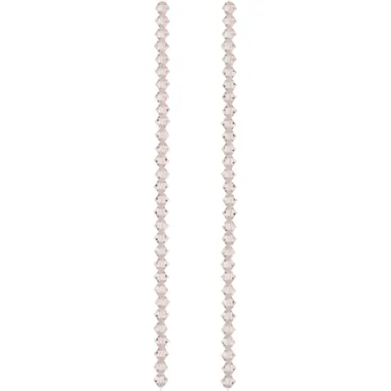 Preciosa Glass Crystal Bicone Beads, 4mm by Bead Landing&trade; Light Rose {4}