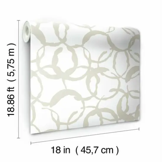 RoomMates Scattered Rings Peel & Stick Wallpaper {8}