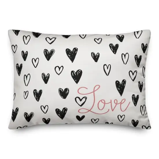 Simple Heart Love Throw Pillow {1}
