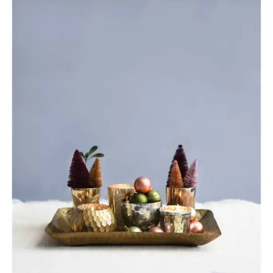 Hello Honey&reg; Multicolor Mercury Glass Tealight & Votive Holder Set {4}