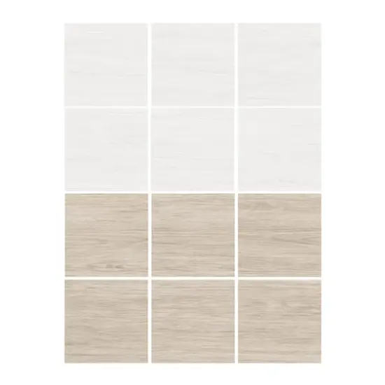 FloorPops Checkered Peel & Stick Floor Tiles Brown {7}